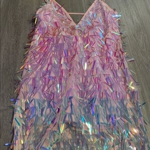 Iridescent Sequined Party Dress